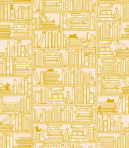Patchwork Baumwolle - Sarah Watts - Reading Nook - Library Goldenrod